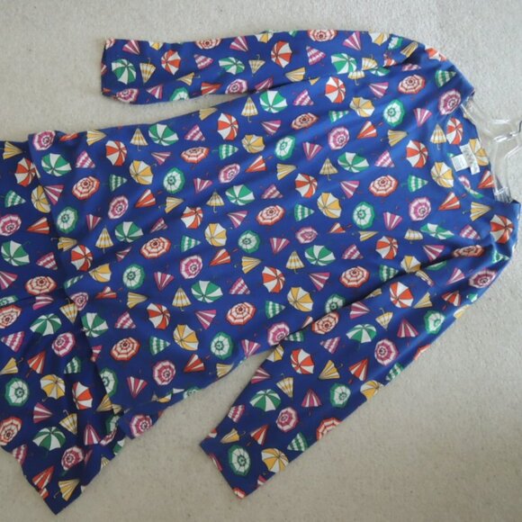 Ladies 2 Pc Shorts Skort Set Size L (Size M) Umbrella Print by Picone Sport NWOT - Picture 3 of 16